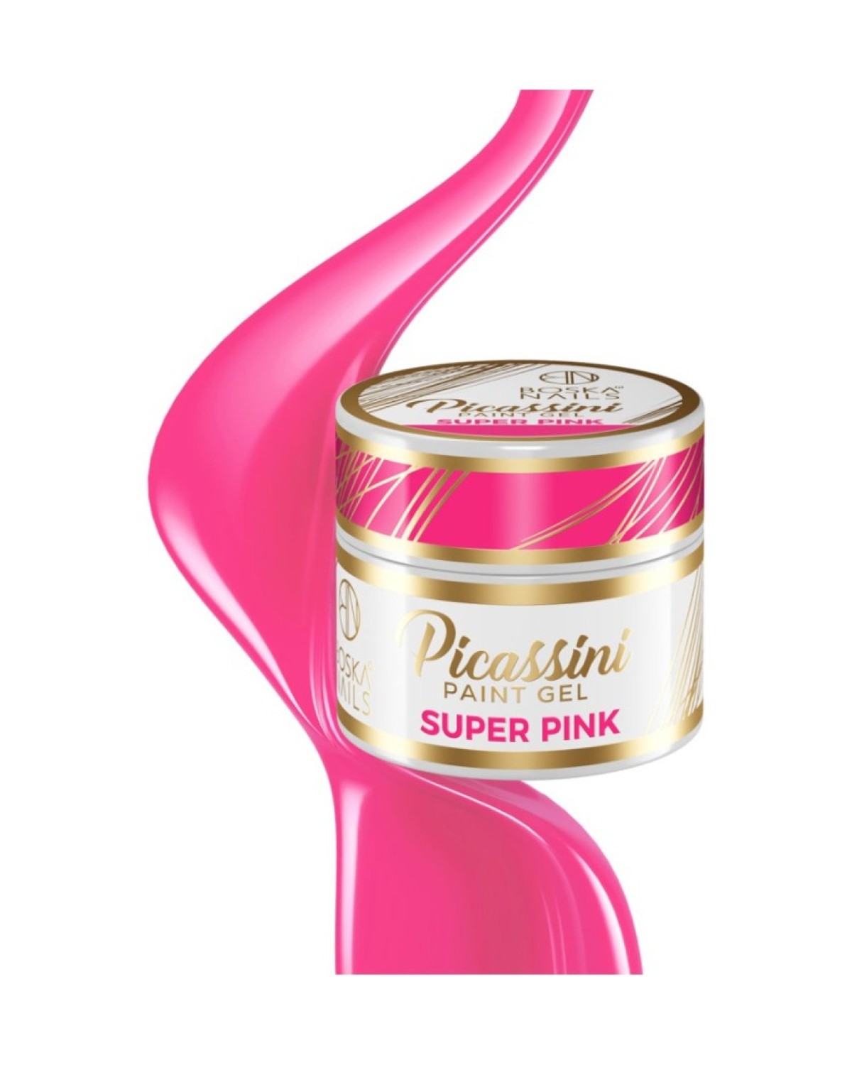 Picassini Paint Gel SUPER PINK  5 ml - producto profesional de uñas en Canarias