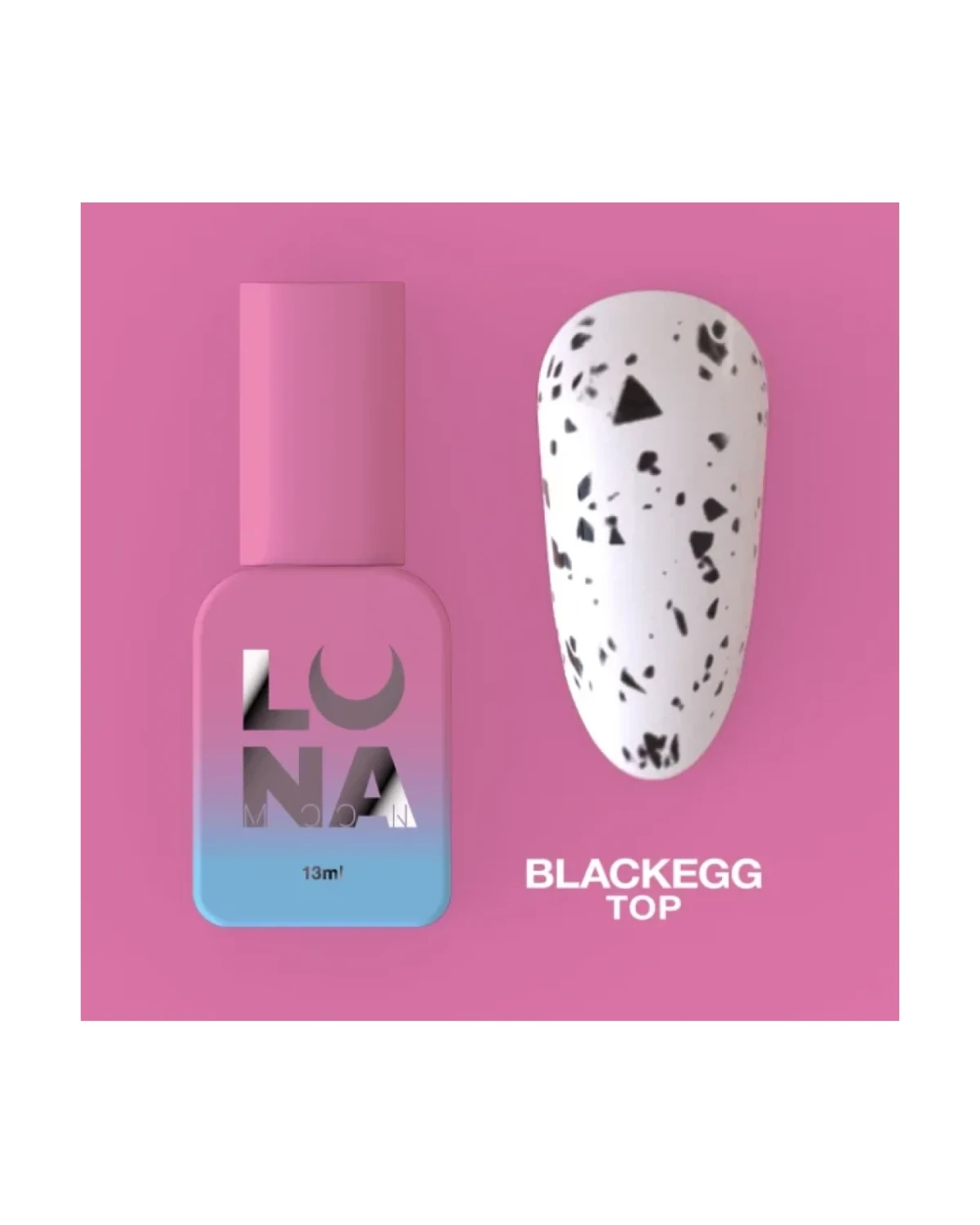 Top Matt Blackegg 13ml - producto profesional de uñas en Canarias