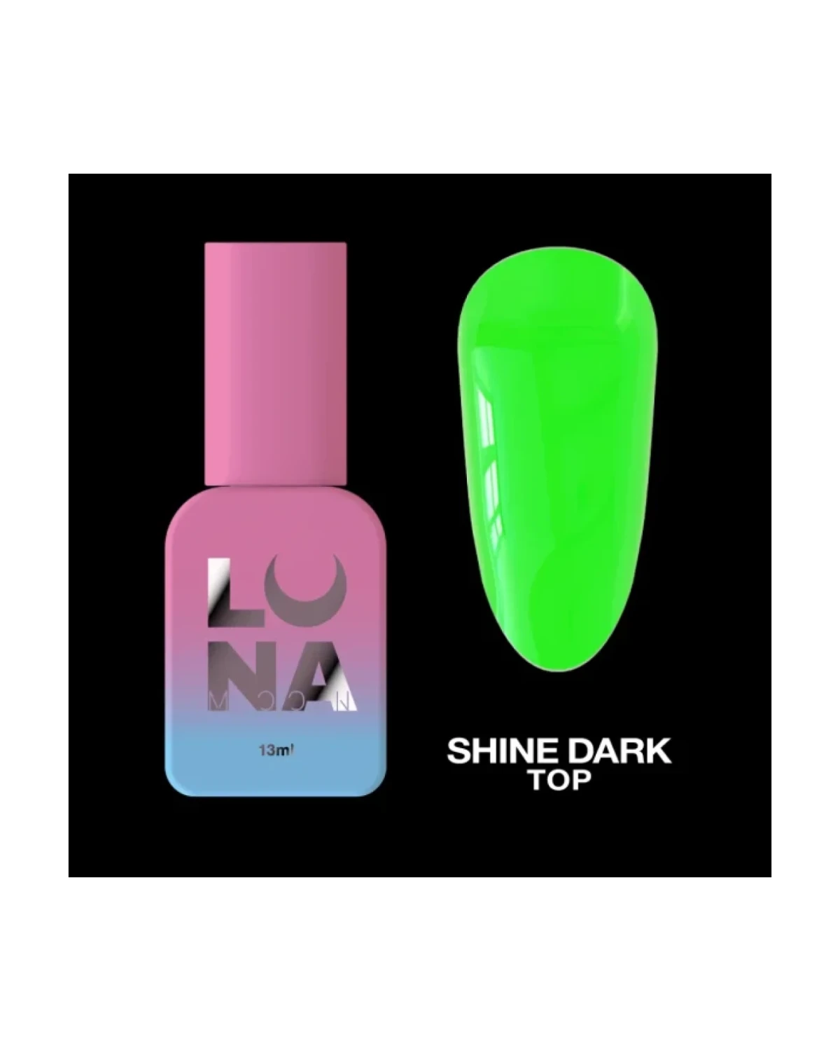 Top Shine Dark Green 13ml - producto profesional de uñas en Canarias