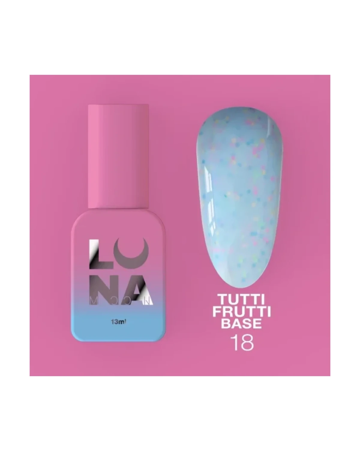 Tutti Frutti Base nr18 13ml - producto profesional de uñas en Canarias