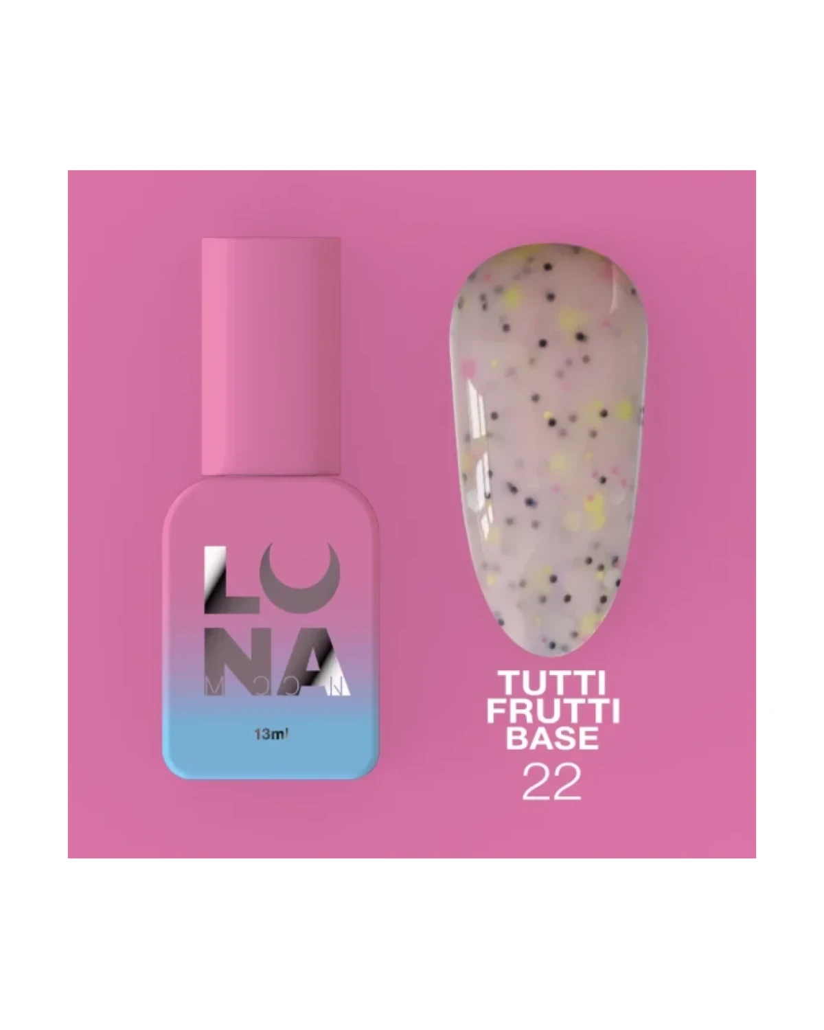 Tutti Frutti Base nr22 13ml - producto profesional de uñas en Canarias