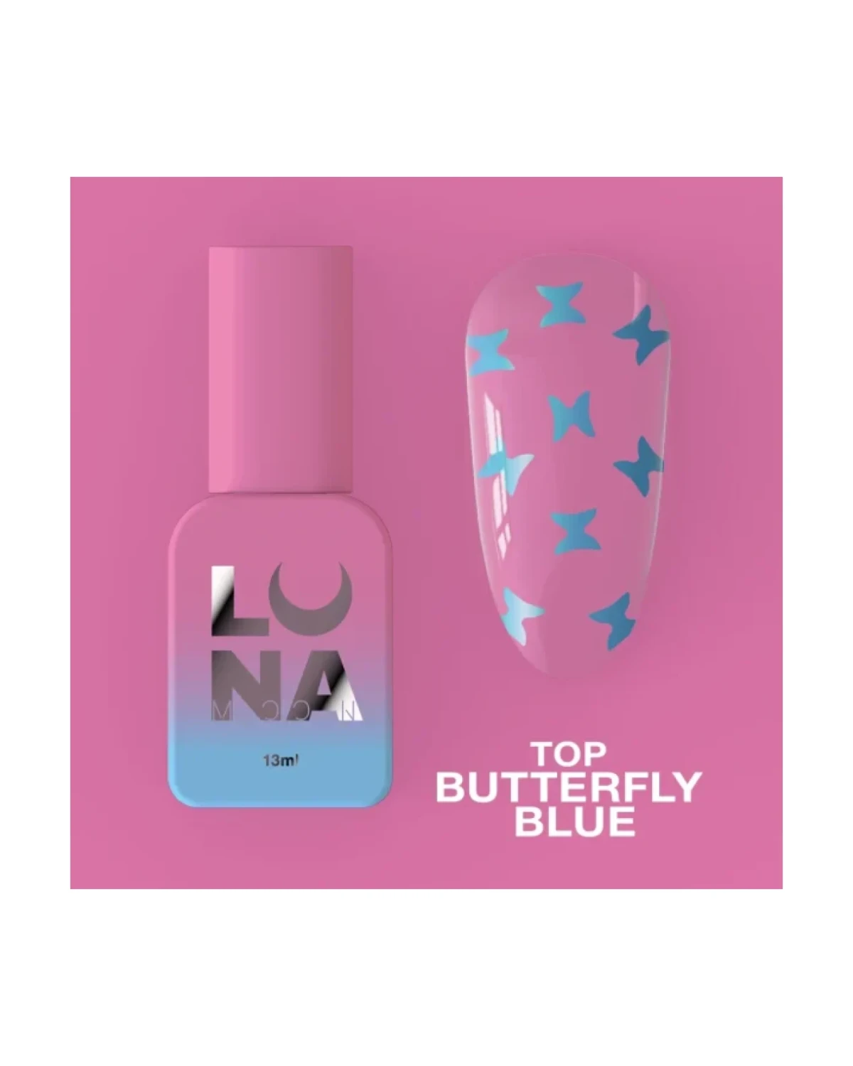 Top Butterfly Blue 13ml - producto profesional de uñas en Canarias
