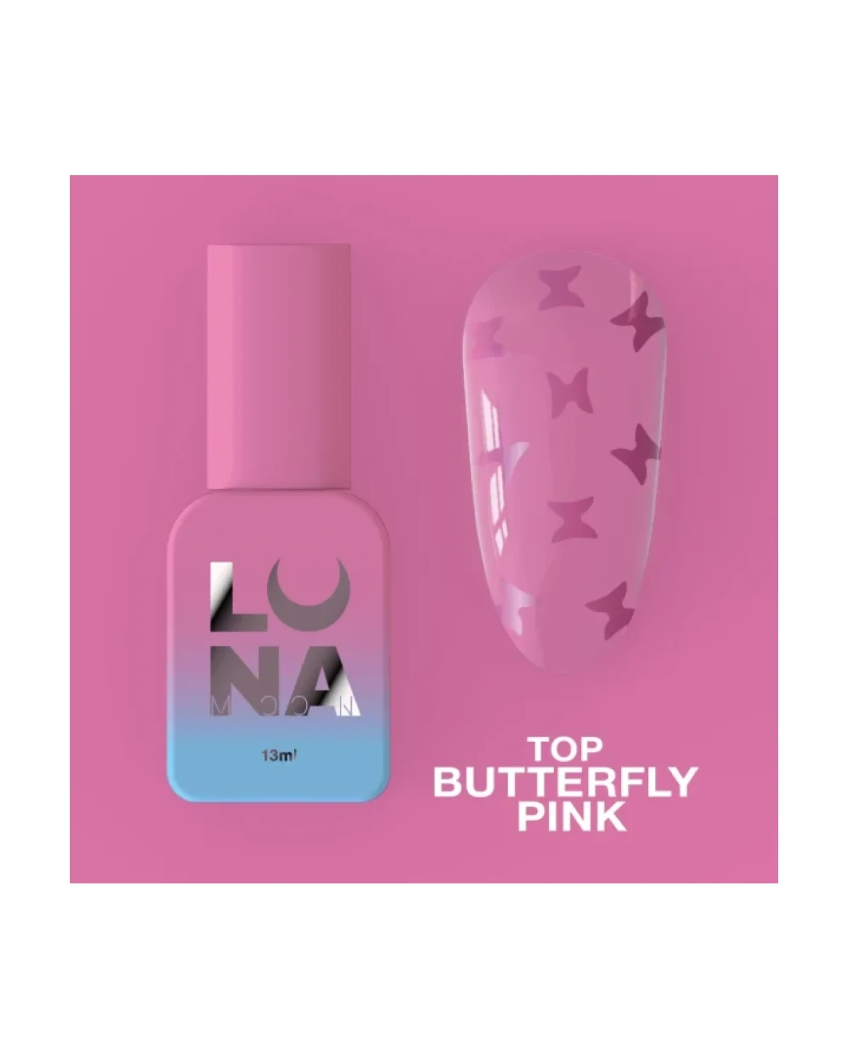 Top Butterfly Pink 13ml - producto profesional de uñas en Canarias