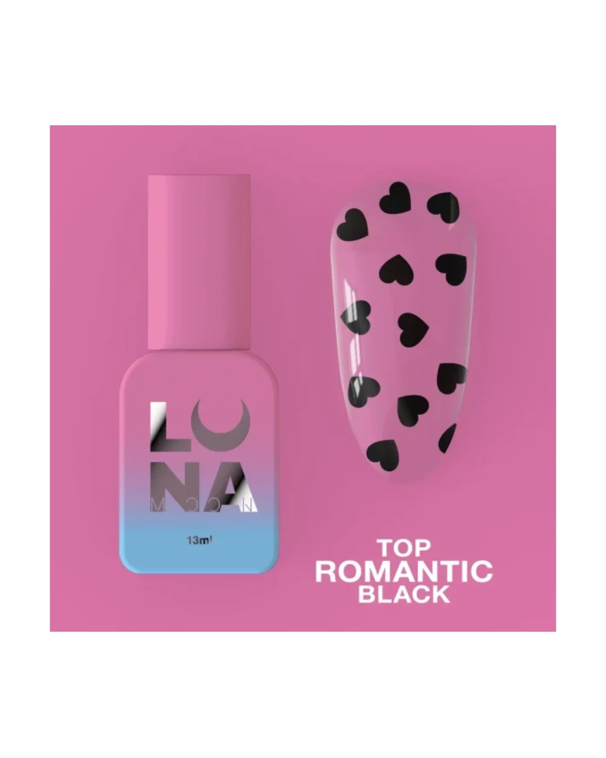 Top Romantic Black 13ml - producto profesional de uñas en Canarias