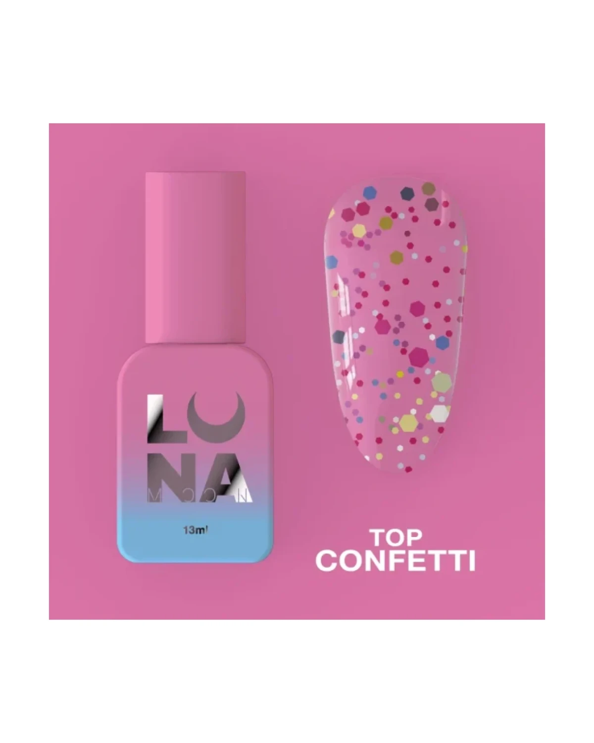 Top Confetti 13ml - producto profesional de uñas en Canarias