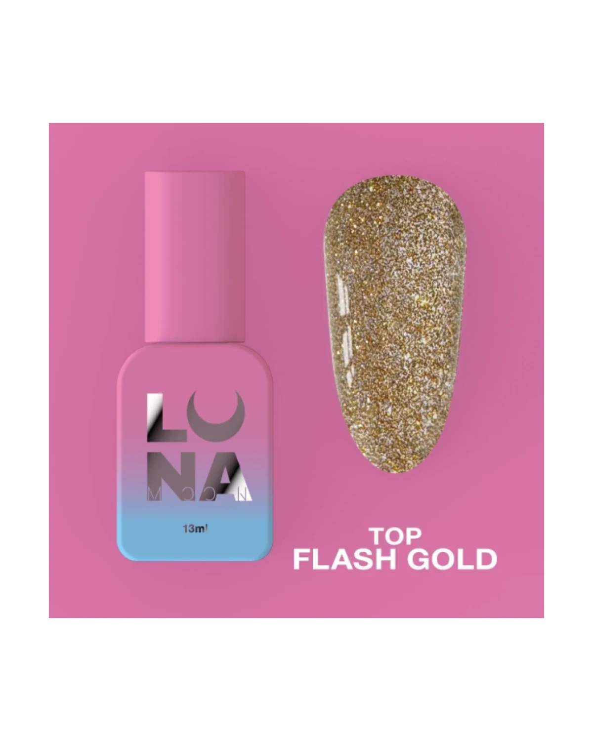 Top Flash Gold 13ml - producto profesional de uñas en Canarias