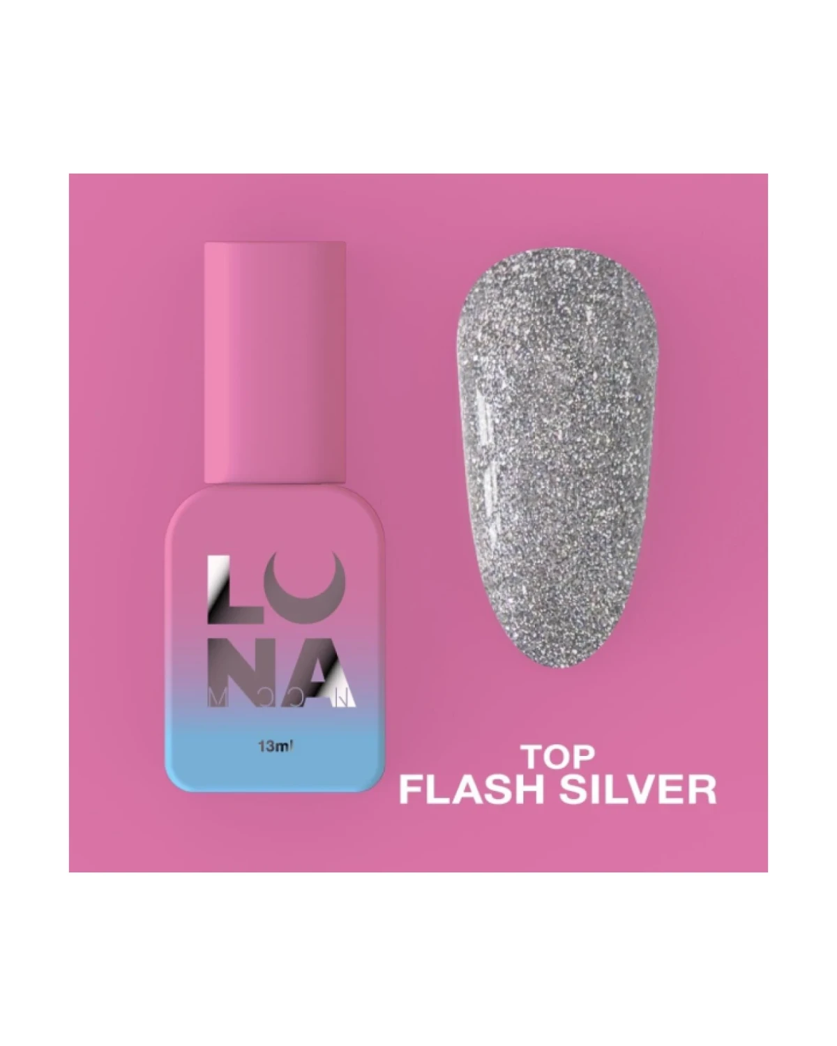 Top Flash Silver 13ml - producto profesional de uñas en Canarias