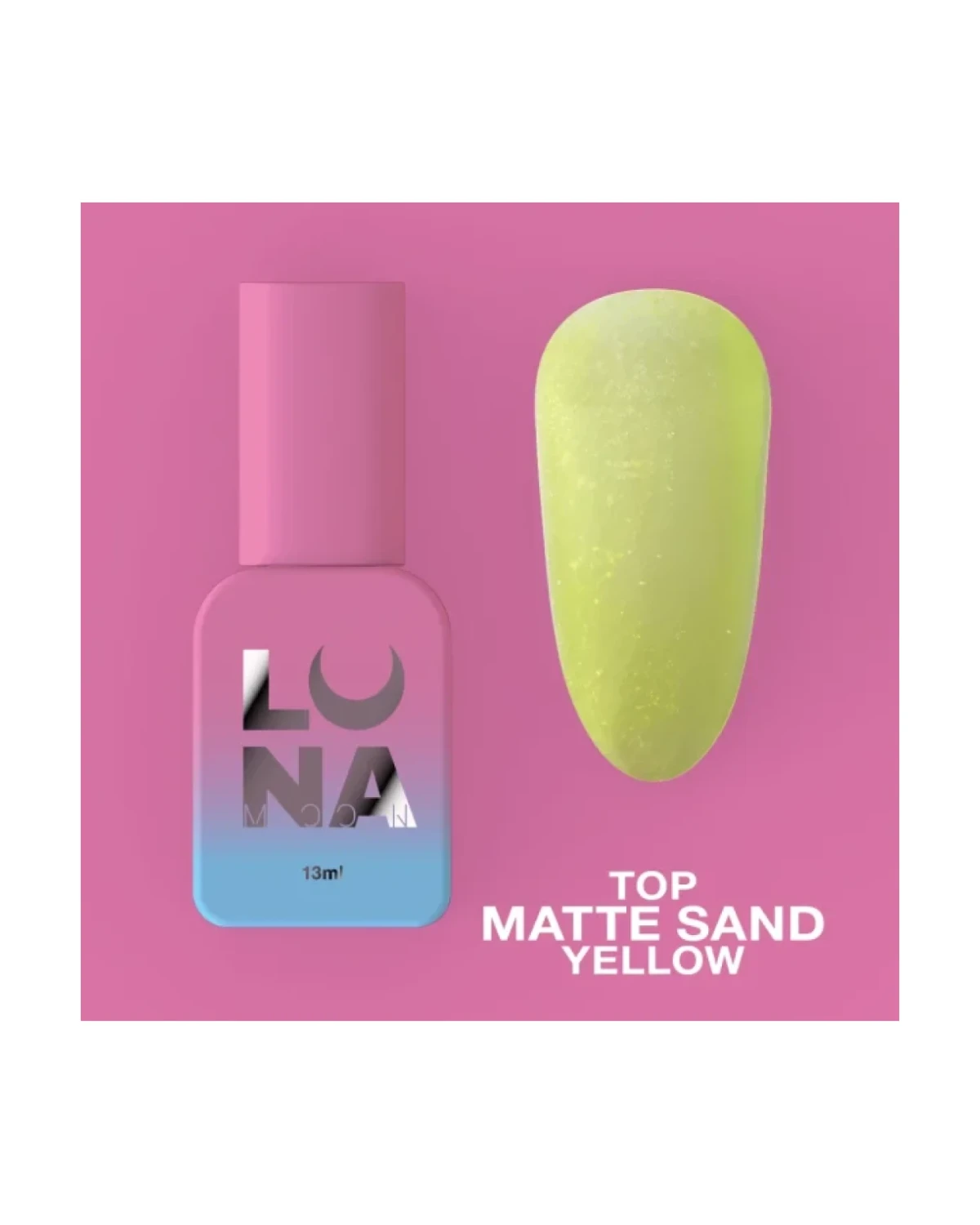 Top Matte Sand Yellow 13ml - producto profesional de uñas en Canarias