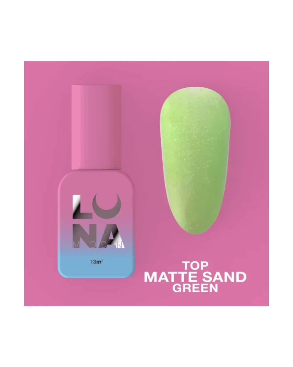 Top Matte Sand Green 13ml - producto profesional de uñas en Canarias