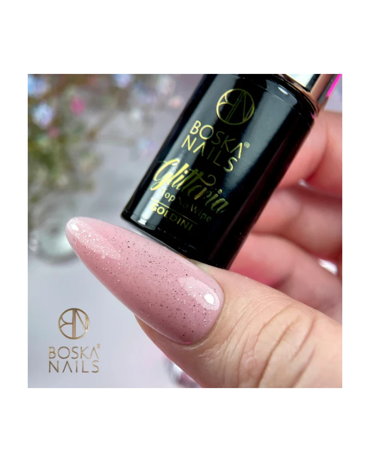 Imagen adicional de Top Coat Glitteria Goldini No Wipe - 6ml