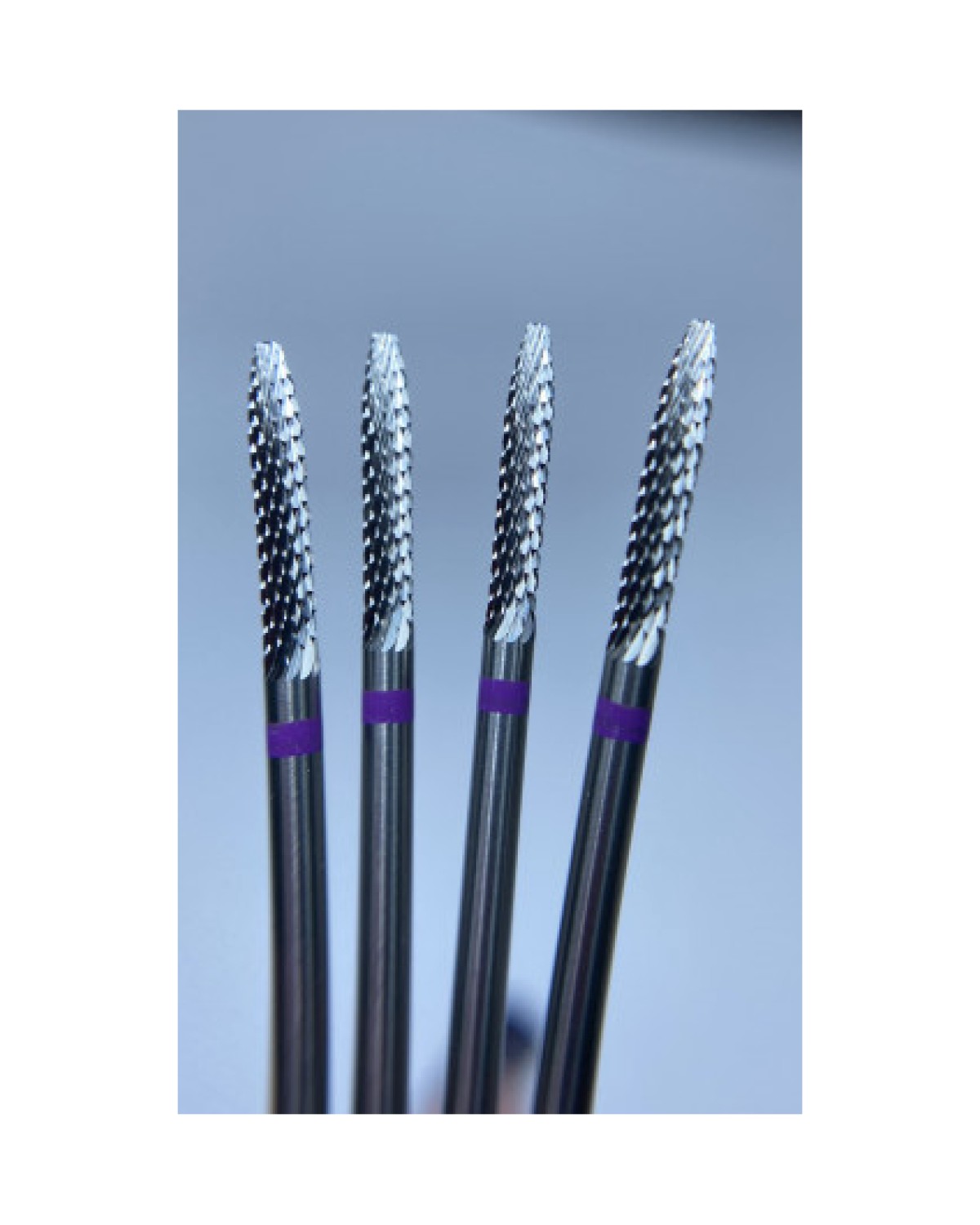 FRESA CARBURO VACIADO MORADA PUNTO REDONDEADA Ionela - producto profesional de uñas en Canarias