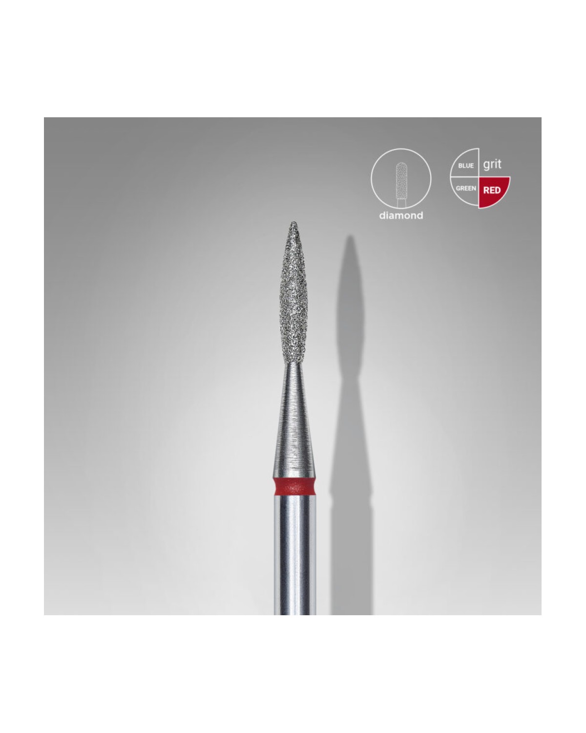 Fresa FINA  ROJO 18MM - producto profesional de uñas en Canarias