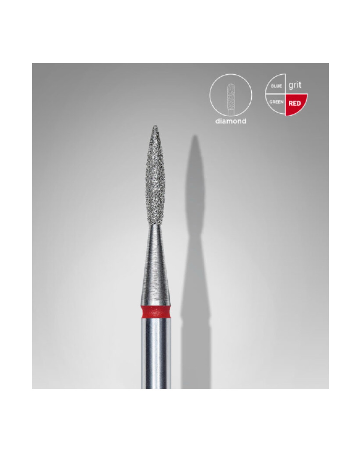 Fresa  «llama ROJA » 1.6MM - producto profesional de uñas en Canarias