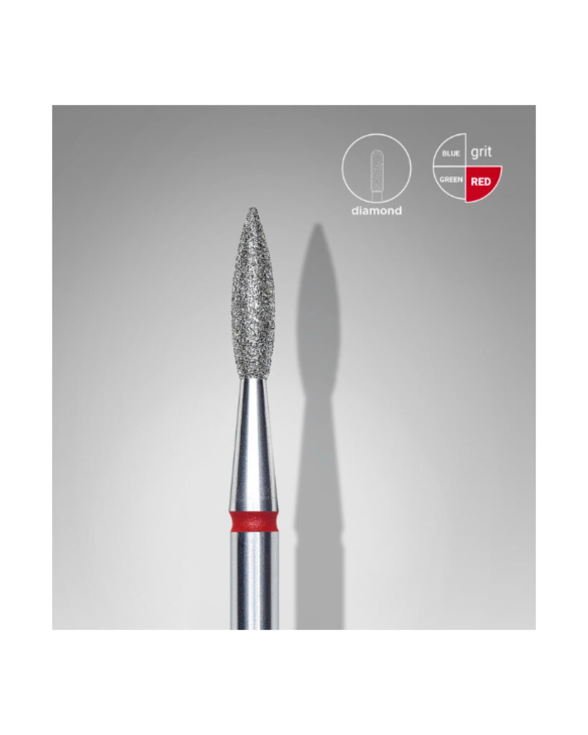 Fresa «llama ROJA »  2.1MM - producto profesional de uñas en Canarias
