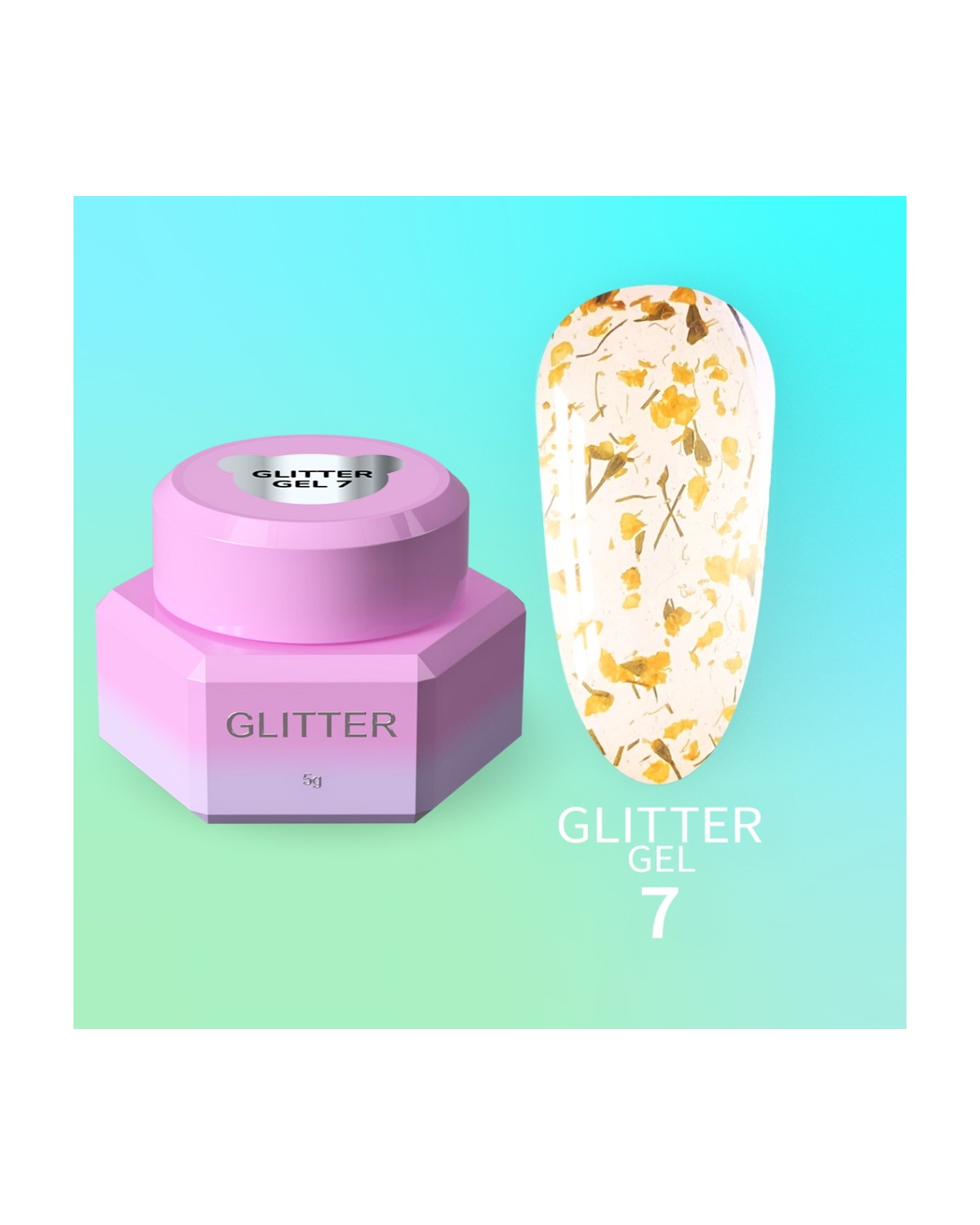 Imagen adicional de YOUARECUTE Glitter Gel nr7 5ml