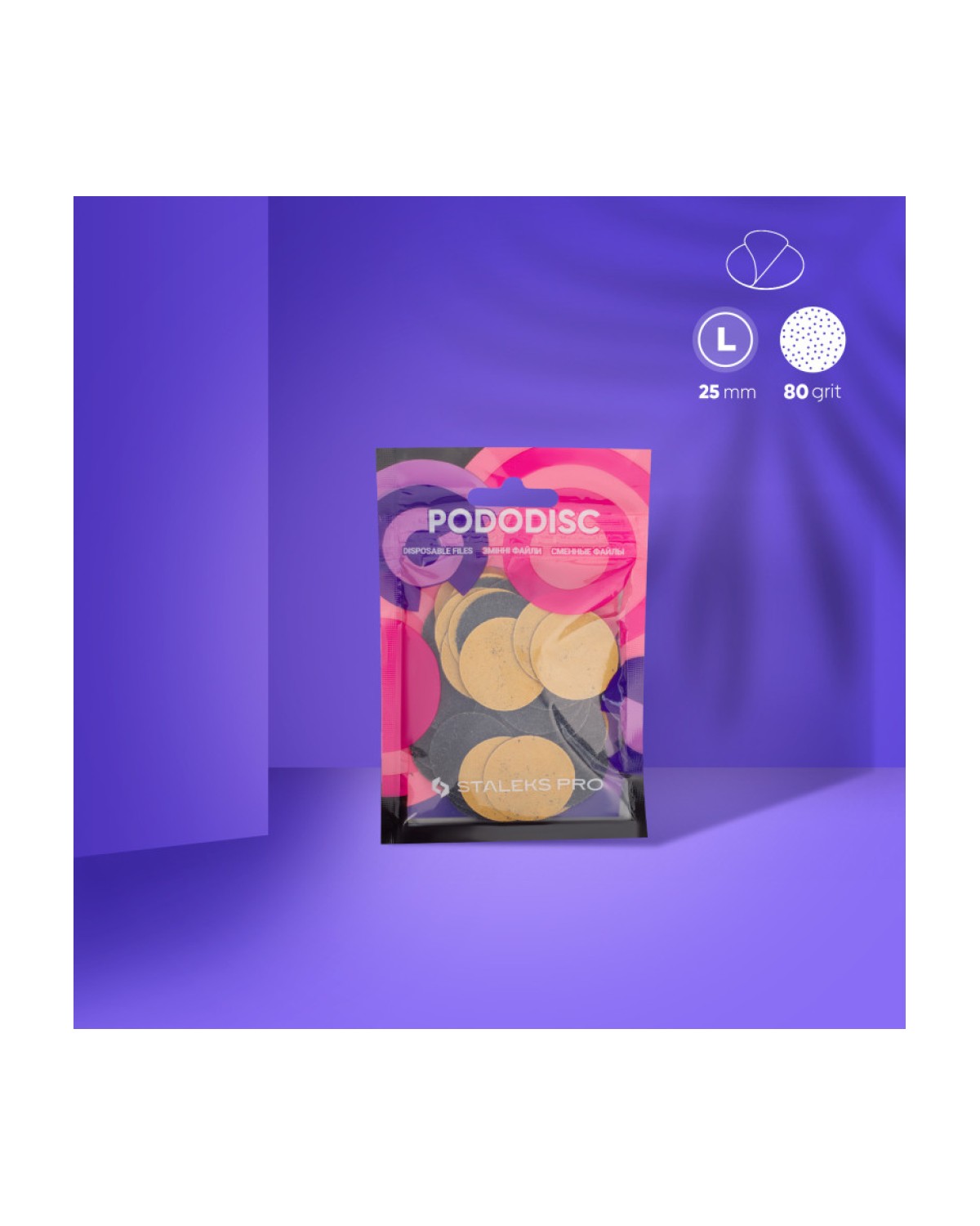 Limas Desechables Para PODODISC STALEKS PRO L PDF-25-80w - producto profesional de uñas en Canarias