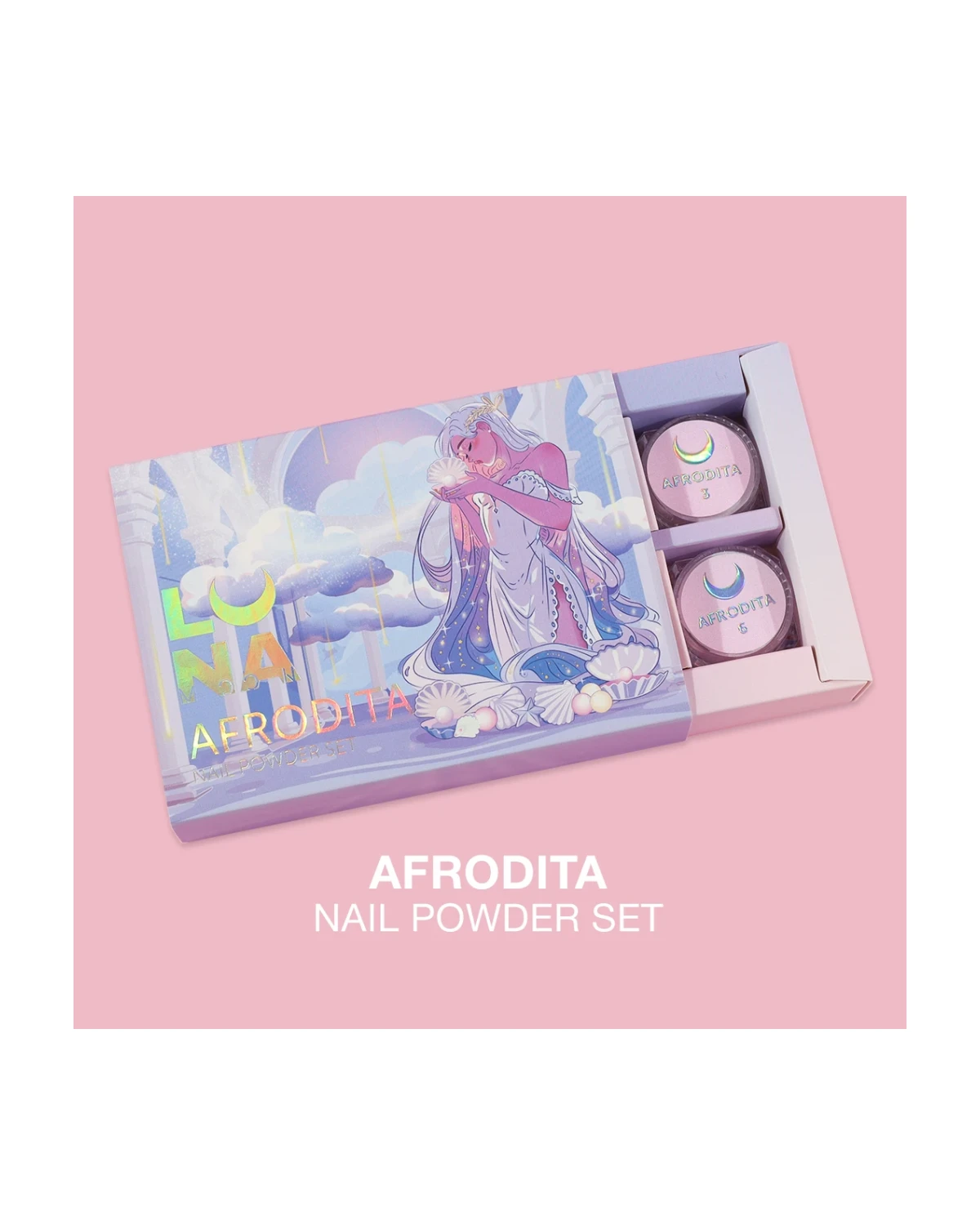 Imagen adicional de Afrodita Nail Powder Set 6pcs