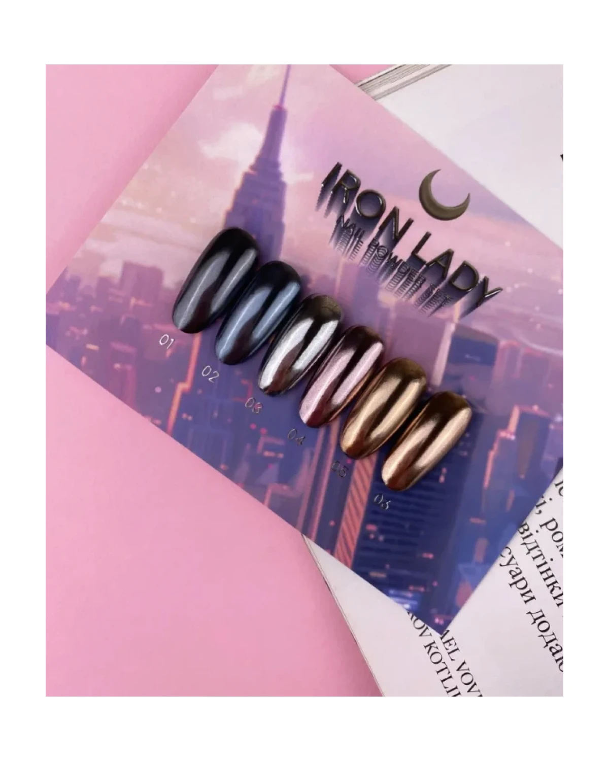 Imagen adicional de Iron Lady Nail Powder Set 6 pcs
