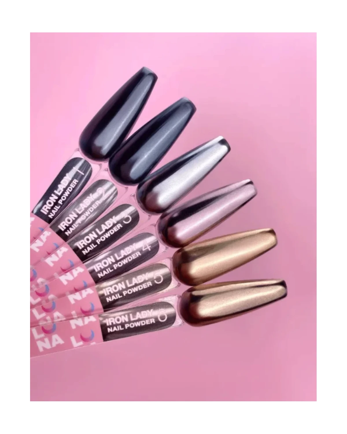 Imagen adicional de Iron Lady Nail Powder Set 6 pcs