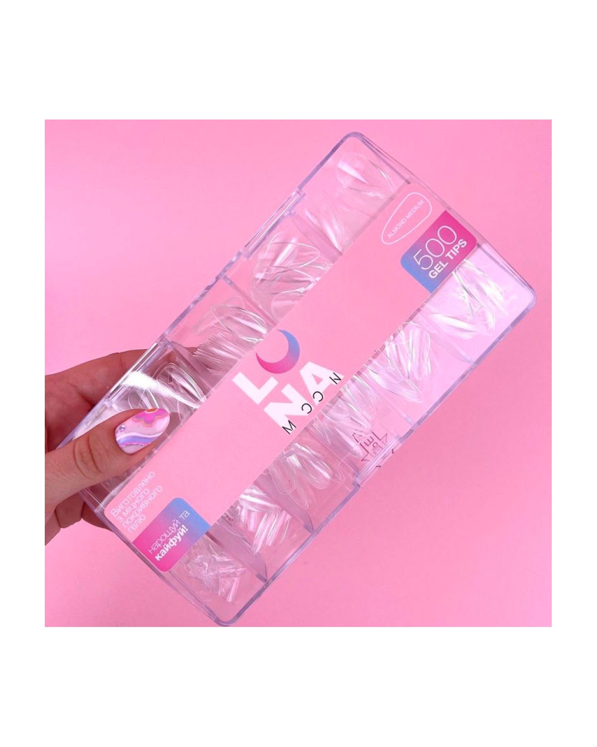 Imagen adicional de Gel Tips Almond Medium 500 pcs