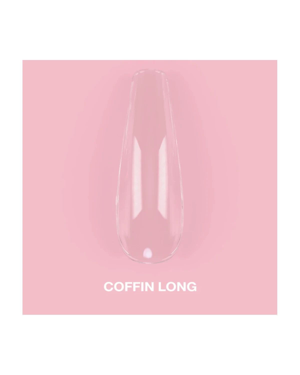 Gel Tips Coffin Long 500 pcs - producto profesional de uñas en Canarias
