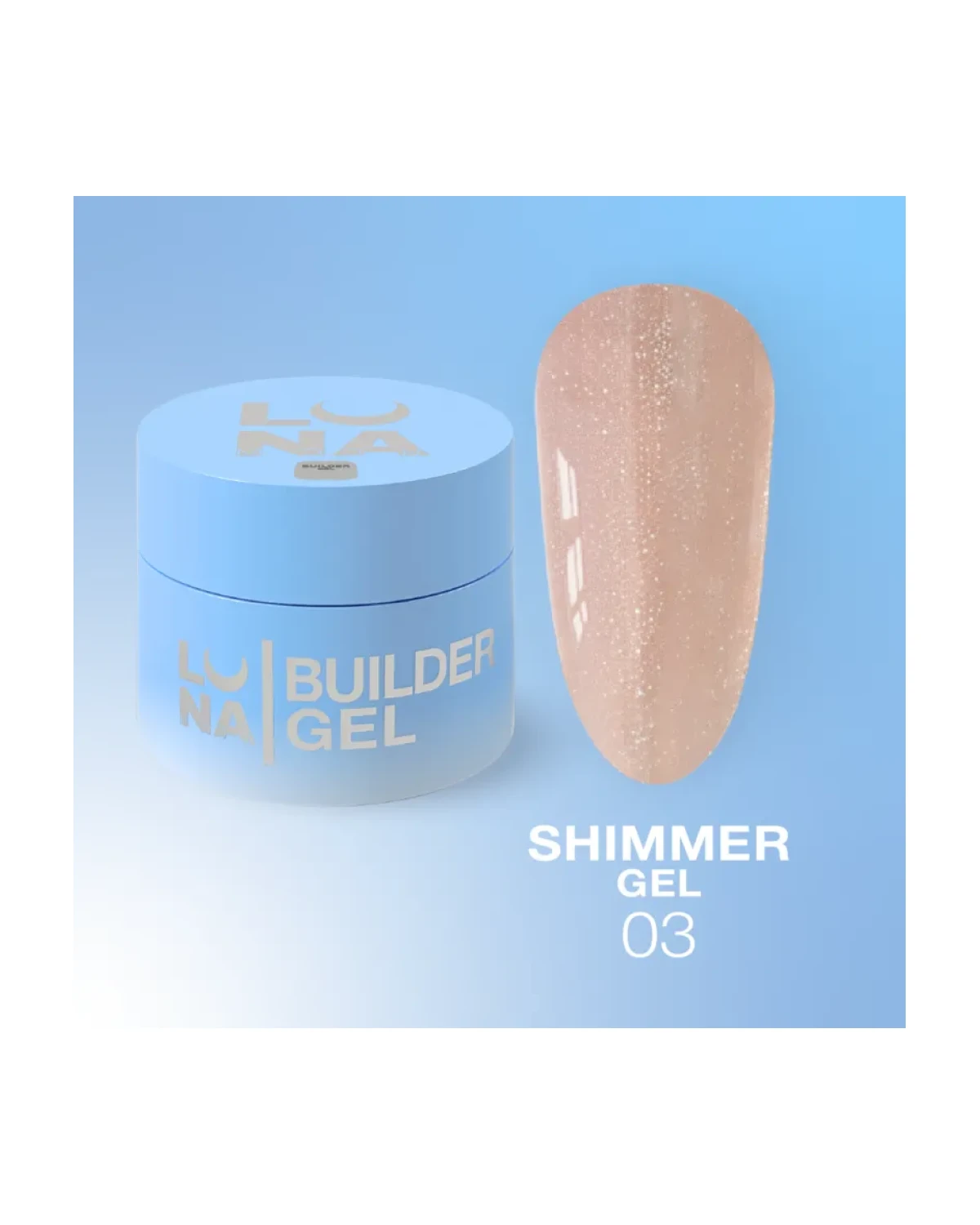 Imagen adicional de LUNAmoon Shimmer Gel №3. 30ml.