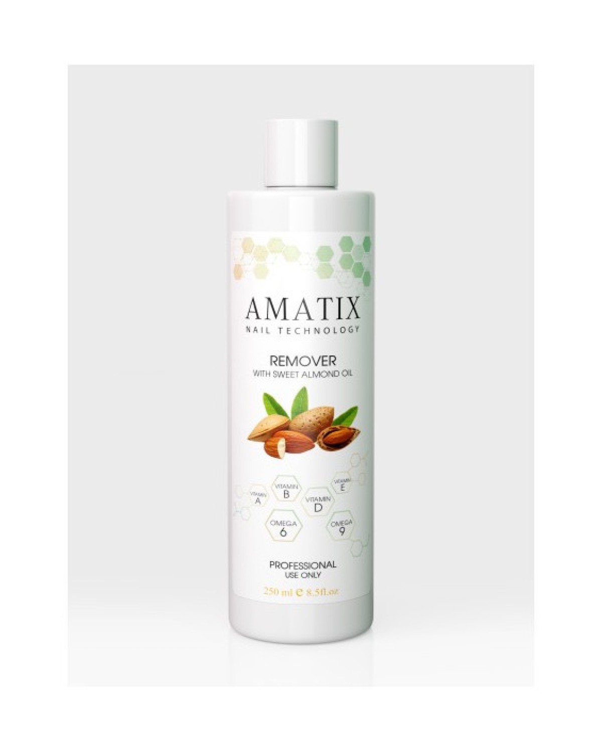 Removedor Amatix 250ml con Aceite de Almendra - producto profesional de uñas en Canarias