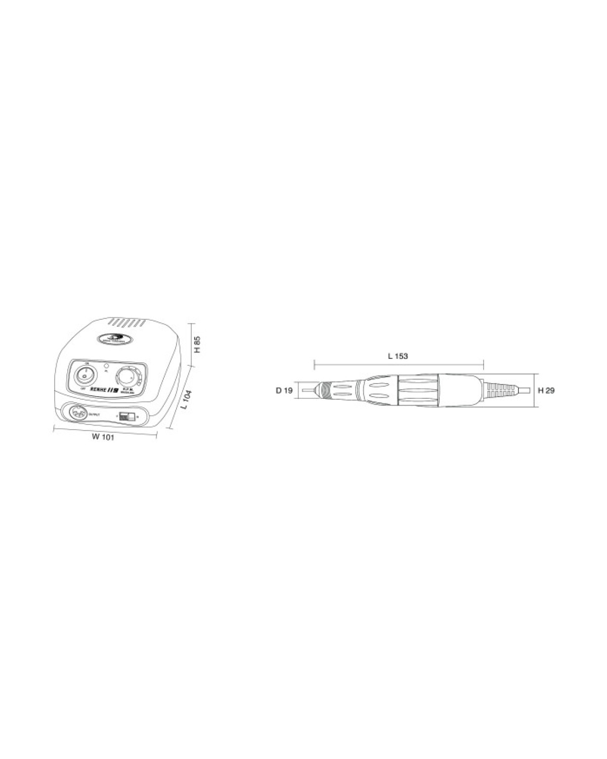 Imagen adicional de Torno para manicura  RHJC 119