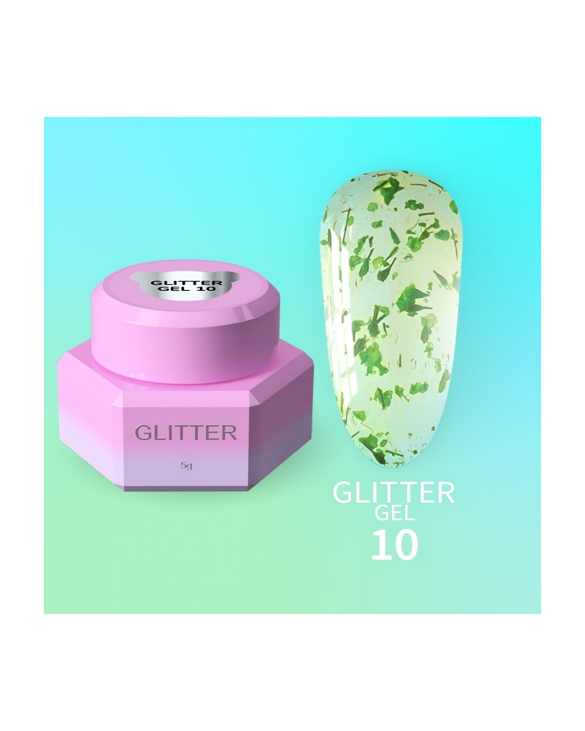 Imagen adicional de YOUARECUTE Glitter Gel nr10 5ml