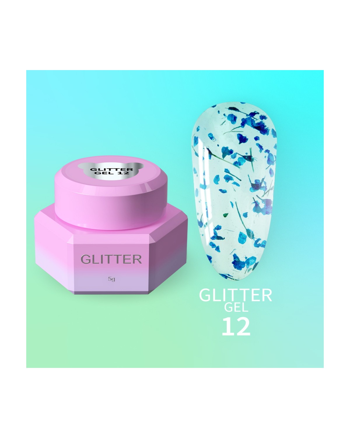Imagen adicional de YOUARECUTE Glitter Gel nr12 5ml