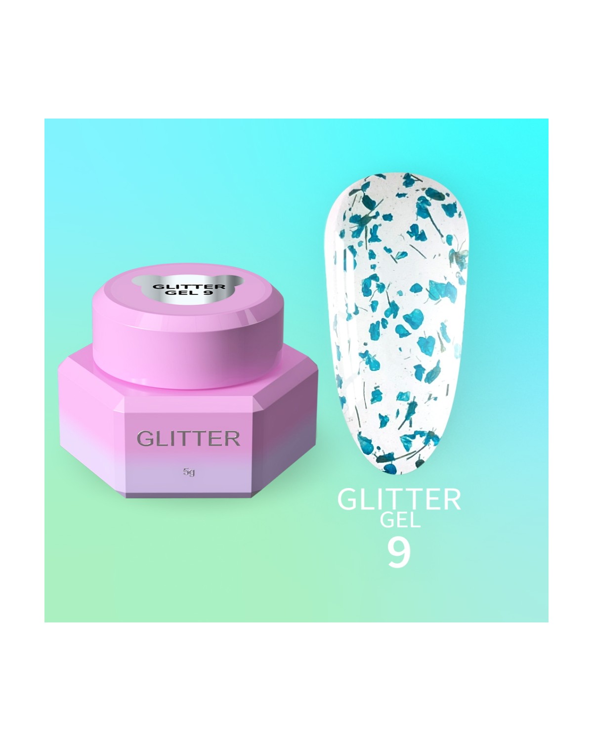 Imagen adicional de YOUARECUTE Glitter Gel nr9 5ml