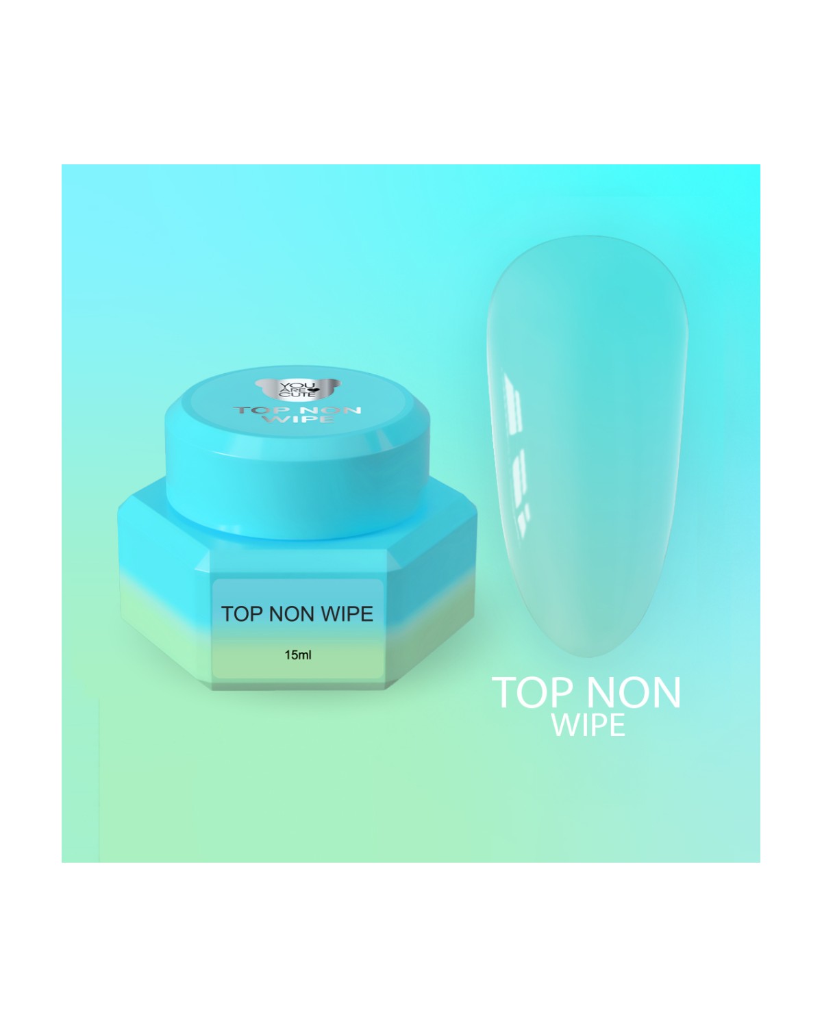 YOUARECUTE Top Non Wipe 15ml - producto profesional de uñas en Canarias